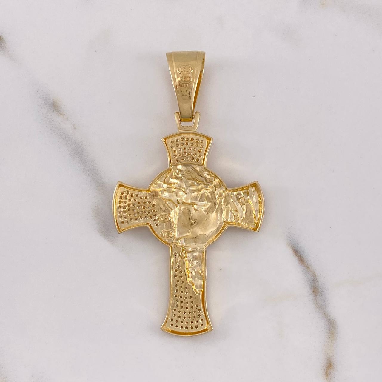 Dije Cruz Rostro Cristo 15.35gr / 6.5cm / Circones Blancos Oro Amarillo $ Dije Cruz Rostro Cristo 15.35gr / 6.5cm / Circones Blancos Oro Amarillo $