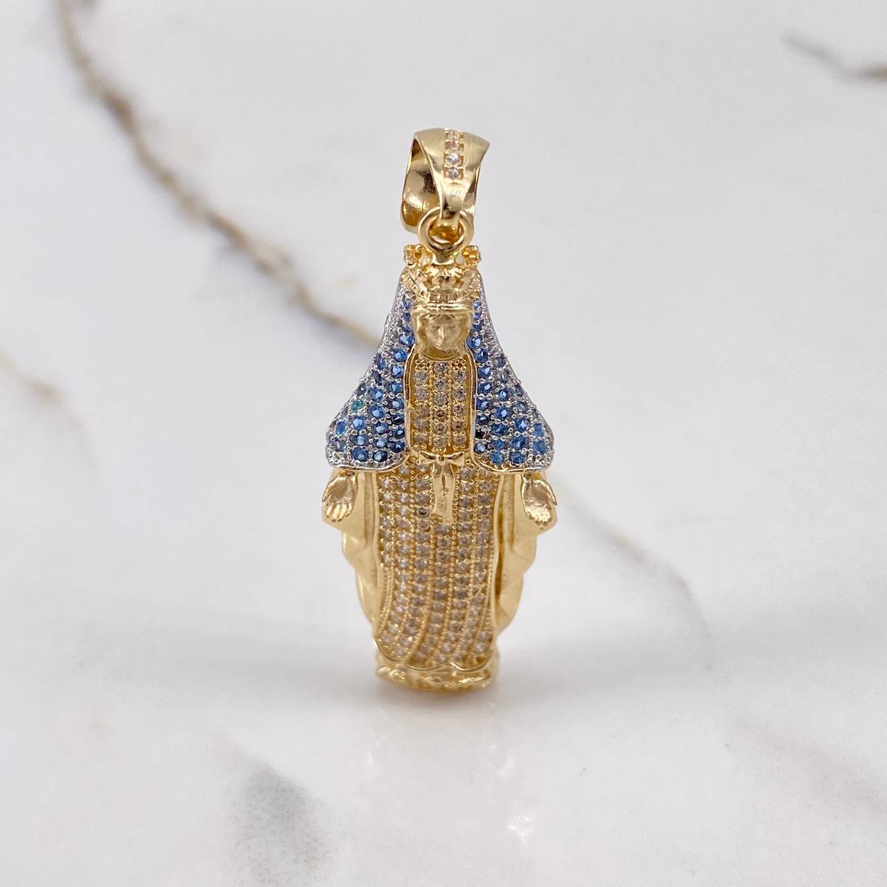 Dije Virgen Milagrosa 7.3gr / 5.2cm / Circones Blancos Azules Dos Oros Amarillo Blanco $ Dije Virgen Milagrosa 7.3gr / 5.2cm / Circones Blancos Azules Dos Oros Amarillo Blanco $