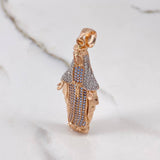 Dije Virgen Milagrosa 6.95gr / 5.2cm / Circones Blancos Azules Dos Oros Blanco Rosa & Dije Virgen Milagrosa 6.95gr / 5.2cm / Circones Blancos Azules Dos Oros Blanco Rosa &