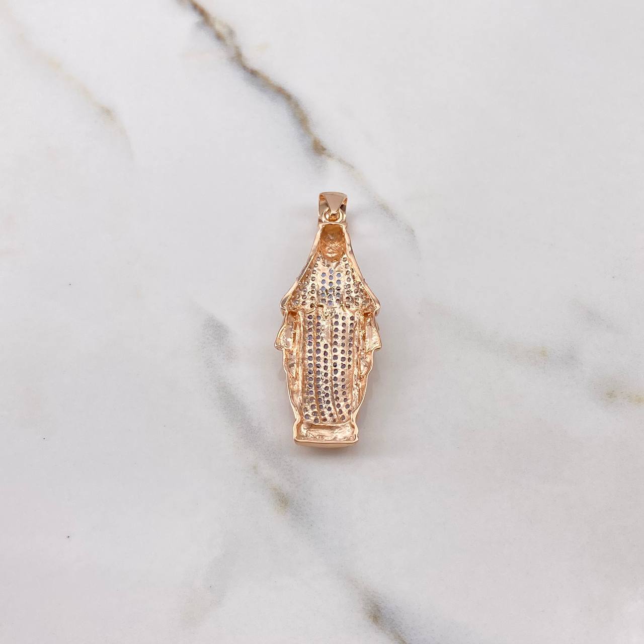 Dije Virgen Milagrosa 6.95gr / 5.2cm / Circones Blancos Azules Dos Oros Blanco Rosa & Dije Virgen Milagrosa 6.95gr / 5.2cm / Circones Blancos Azules Dos Oros Blanco Rosa &