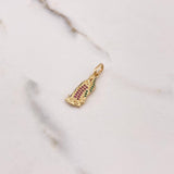 Dije Virgen Guadalupe 1.75gr / 2.7cm / Circones Verdes Fucsias Oro Amarillo & Dije Virgen Guadalupe 1.75gr / 2.7cm / Circones Verdes Fucsias Oro Amarillo &