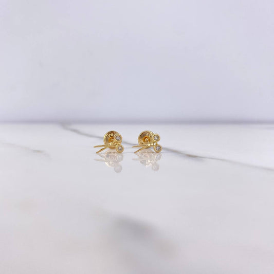 Topos Tijeras 0.7gr / Circones Blancos Oro Amarillo $