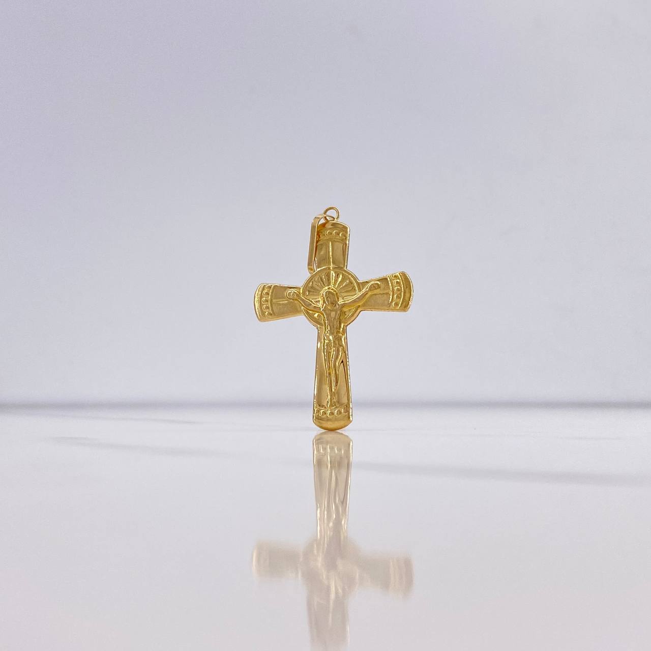 Dije Cruz Cristo 1.85gr / 4.3cm / Troquelada Oro Amarillo & Dije Cruz Cristo 1.85gr / 4.3cm / Troquelada Oro Amarillo &