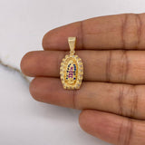 Dije Virgen Guadalupe 3.6gr / 2.5cm / Circones Blancos Fucsias Azules Oro Amarillo & Dije Virgen Guadalupe 3.6gr / 2.5cm / Circones Blancos Fucsias Azules Oro Amarillo &
