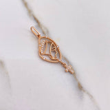 Dije Rosario Virgen Maria 1.65gr / 3.5cm / Circones Blancos Oro Rosa $ Dije Rosario Virgen Maria 1.65gr / 3.5cm / Circones Blancos Oro Rosa $