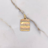 Dije Placa Cristo 2.25gr / 2.6cm / Liso Tres Oros $ Dije Placa Cristo 2.25gr / 2.6cm / Liso Tres Oros $