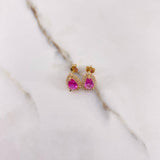 Topos Gota 2.85gr / Circones Fucsia Blancos Oro Amarillo $ Topos Gota 2.85gr / Circones Fucsia Blancos Oro Amarillo $