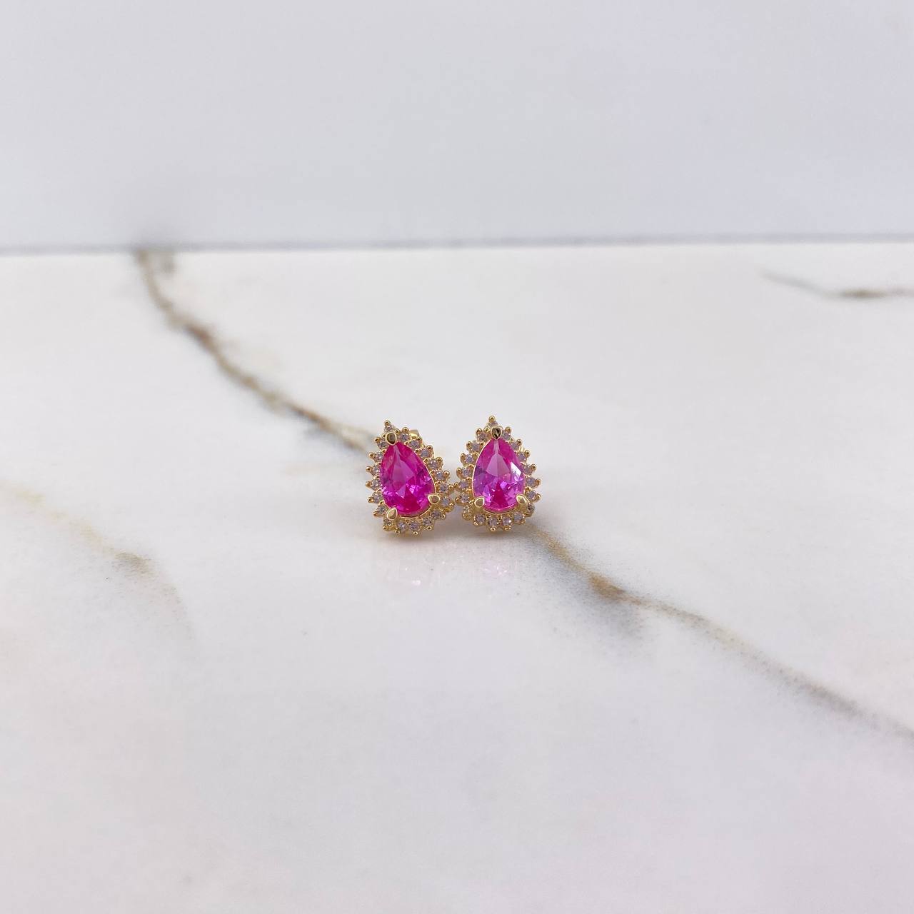 Topos Gota 2.85gr / Circones Fucsia Blancos Oro Amarillo $ Topos Gota 2.85gr / Circones Fucsia Blancos Oro Amarillo $