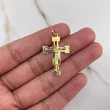 Dije Cruz Cristo 2.35gr / 3.2cm / Plano Oro Amarillo $ Dije Cruz Cristo 2.35gr / 3.2cm / Plano Oro Amarillo $