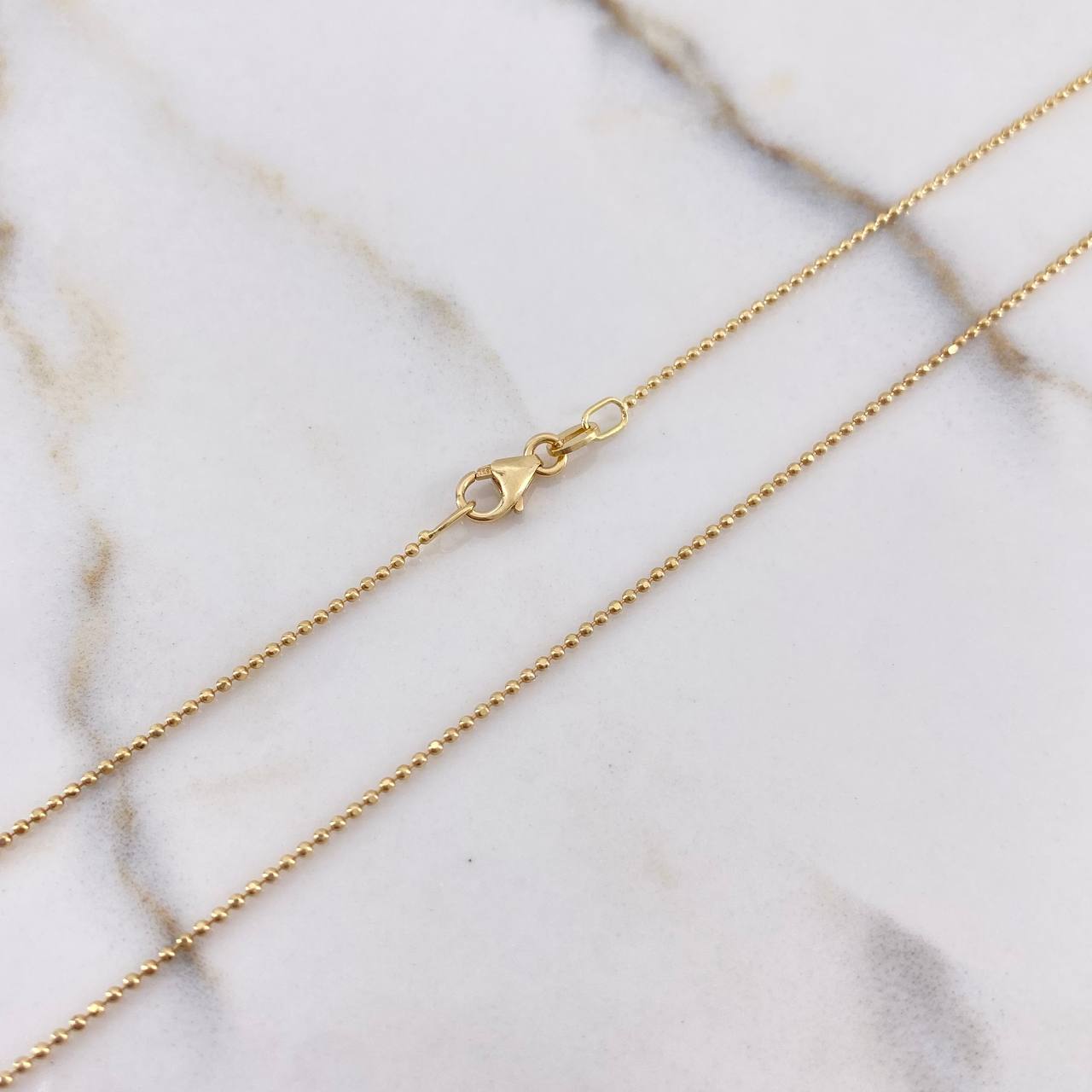 Cadena Militar 2.3gr / 50cm / 1mm Diamantada Oro Amarillo +3 $ Cadena Militar 2.3gr / 50cm / 1mm Diamantada Oro Amarillo +3 $