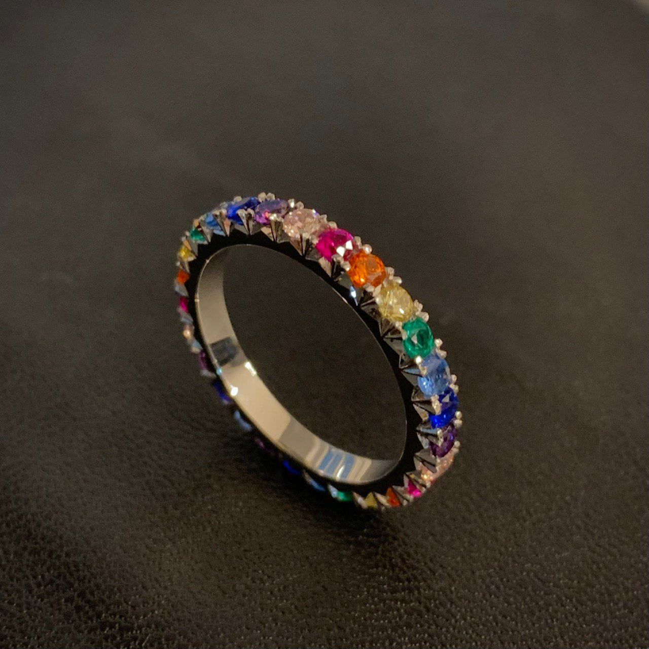 Anillo infinito con piedras por Fabricacion Bajo Pedido a partir de los 5gr Anillo infinito con piedras por Fabricacion Bajo Pedido a partir de los 5gr