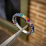 Anillo infinito con piedras por Fabricacion Bajo Pedido a partir de los 5gr Anillo infinito con piedras por Fabricacion Bajo Pedido a partir de los 5gr