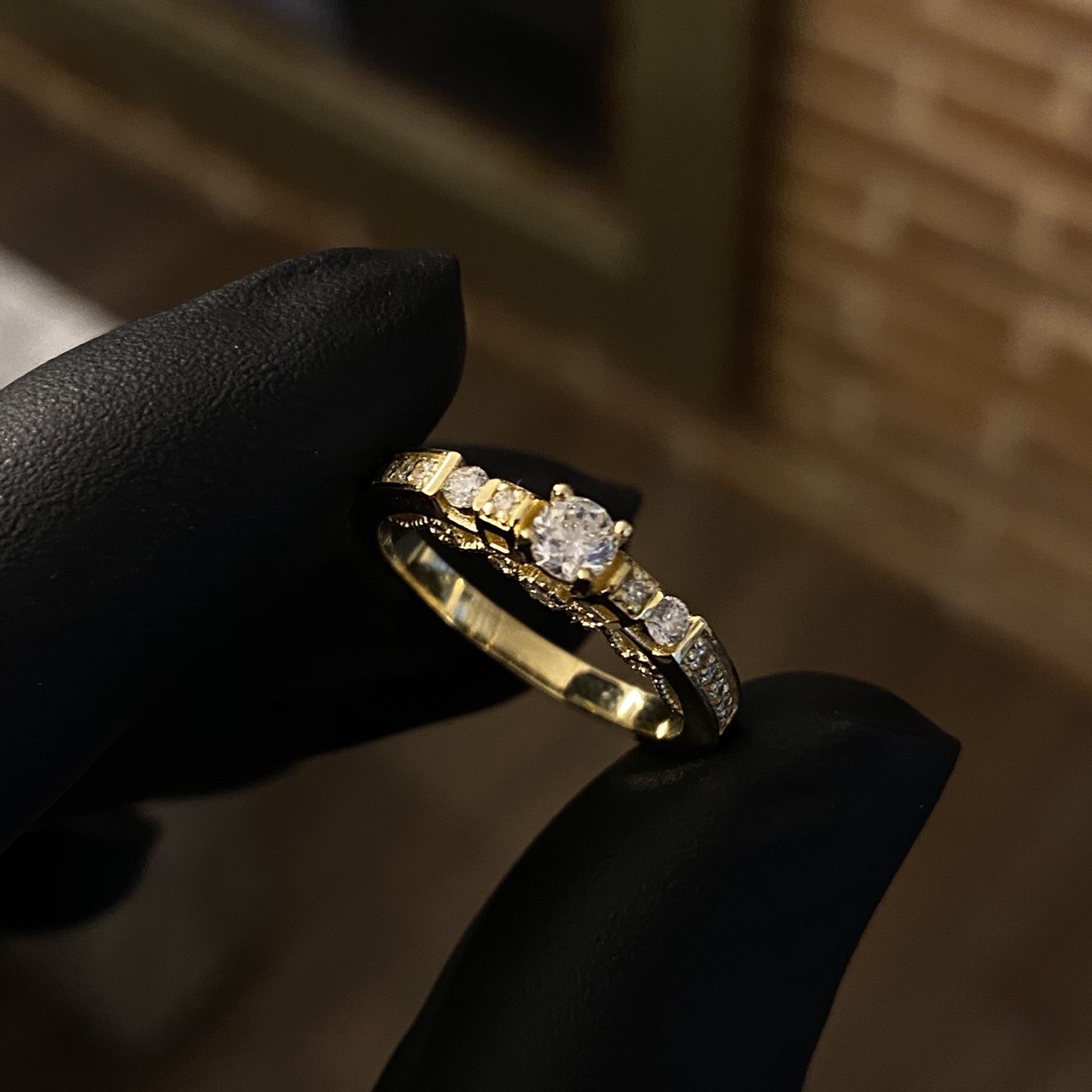 Argollas solitario anillos matrimonio por Fabricacion Bajo Pedido 16gr Argollas solitario anillos matrimonio por Fabricacion Bajo Pedido 16gr