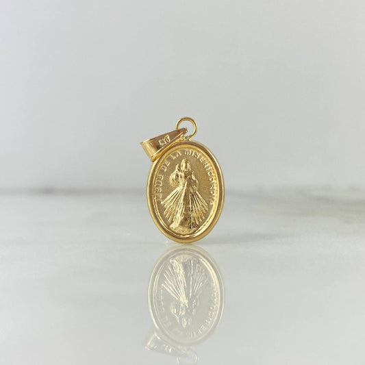 Dije Jesus de la Misericordia 1gr / 2.5cm / Troquelado Oro Amarillo