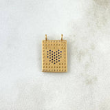 Herraje Escapulario Corazon 1.95gr / 1.7cm Circones Azules Blancos Oro Amarillo Herraje Escapulario Corazon 1.95gr / 1.7cm Circones Azules Blancos Oro Amarillo