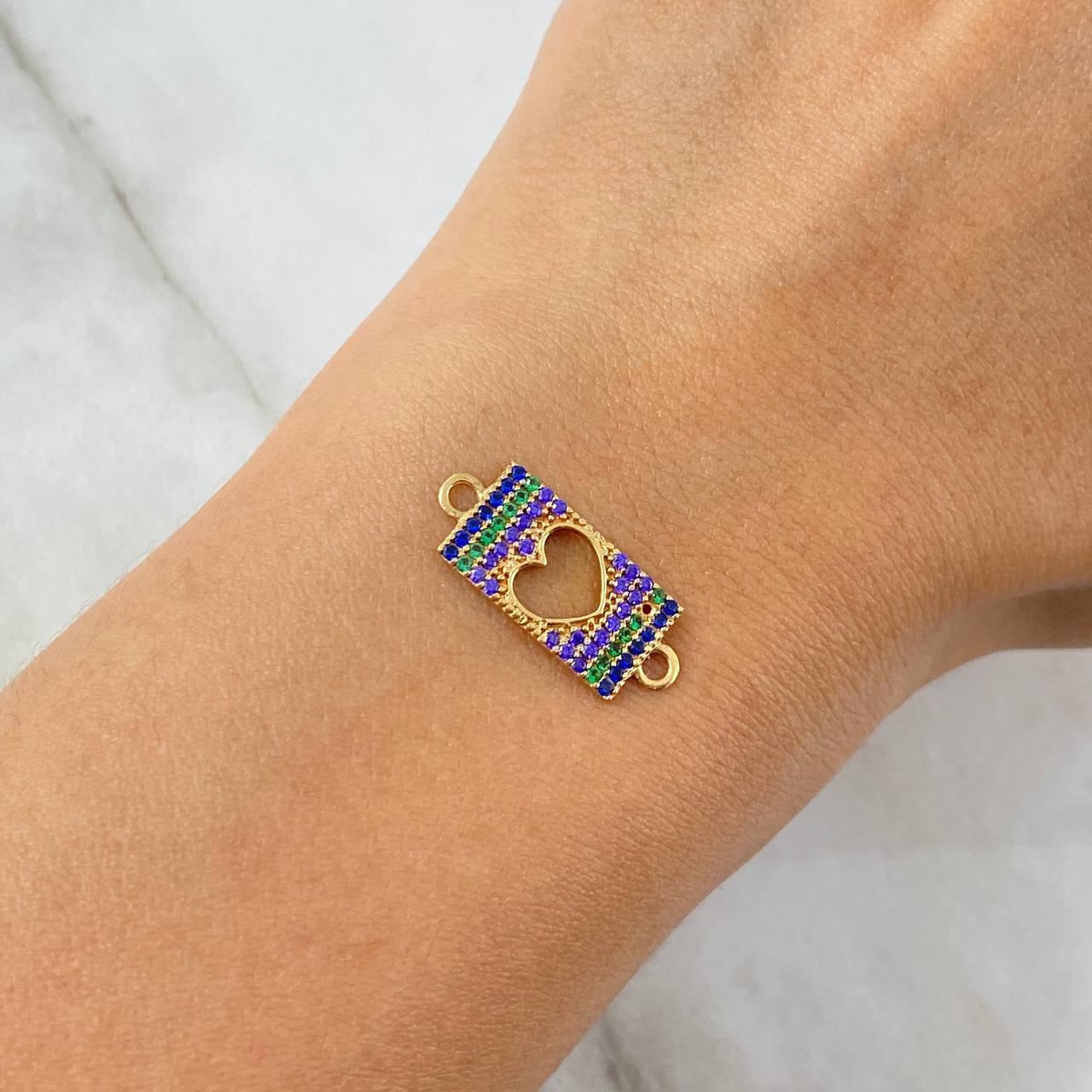 Herraje Corazon 1.2gr/2cm Placa Oro Amarillo Circones Colores Herraje Corazon 1.2gr/2cm Placa Oro Amarillo Circones Colores