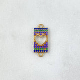 Herraje Corazon 1.2gr/2cm Placa Oro Amarillo Circones Colores Herraje Corazon 1.2gr/2cm Placa Oro Amarillo Circones Colores