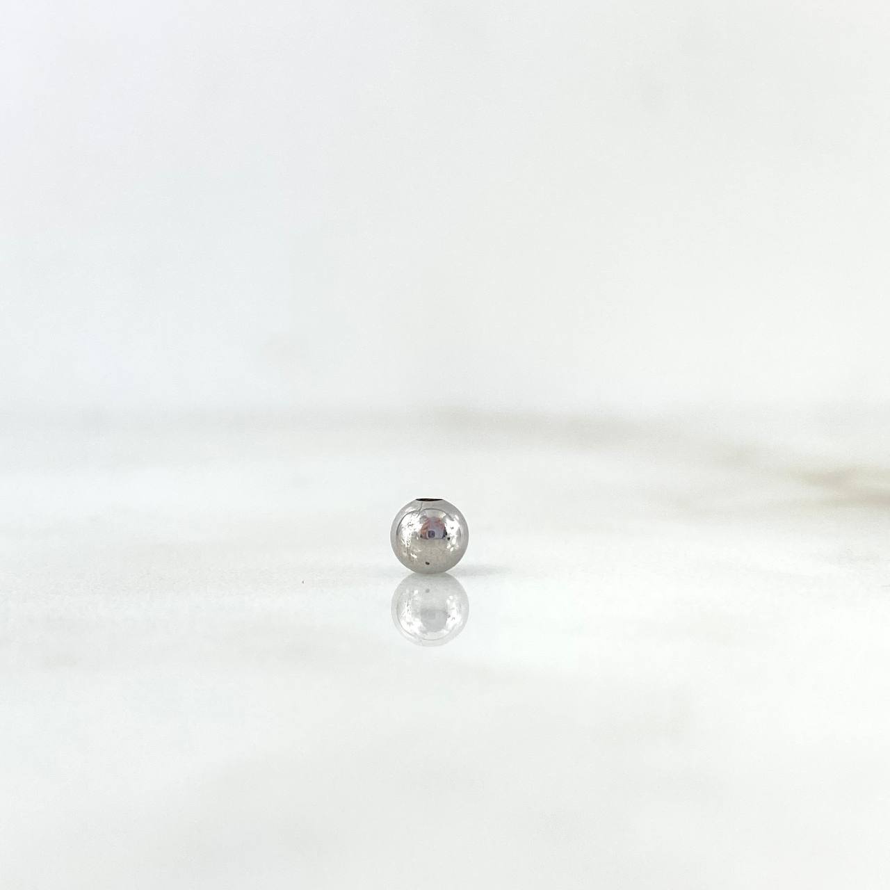 Bola Lisa 4mm / 0.08gr Oro Blanco Bola Lisa 4mm / 0.08gr Oro Blanco