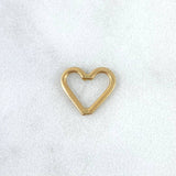Herraje Corazon Silueta 0.3gr / 1.1cm Oro Amarillo Herraje Corazon Silueta 0.3gr / 1.1cm Oro Amarillo