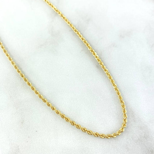 Cadena Lazo 4.2gr / 45cm / 2.7mm Oro Amarillo +3 18K