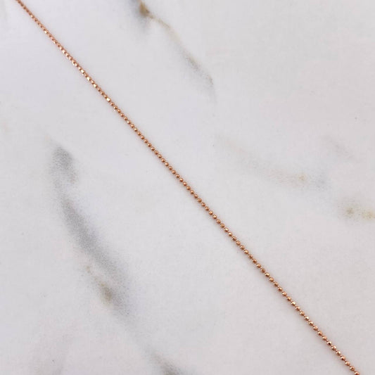 Cadena Militar 3.25gr / 60cm / 0.9mm Oro Rosa +3 &