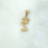 Dije Letra Z Corona 1.5gr / 2.6cm / Circones Blancos Oro Amarillo © Dije Letra Z Corona 1.5gr / 2.6cm / Circones Blancos Oro Amarillo ©