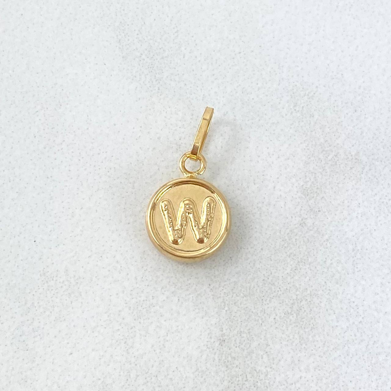 Dije Letra W 0.35gr / 1.5cm / Doble Faz Oro Amarillo Dije Letra W 0.35gr / 1.5cm / Doble Faz Oro Amarillo