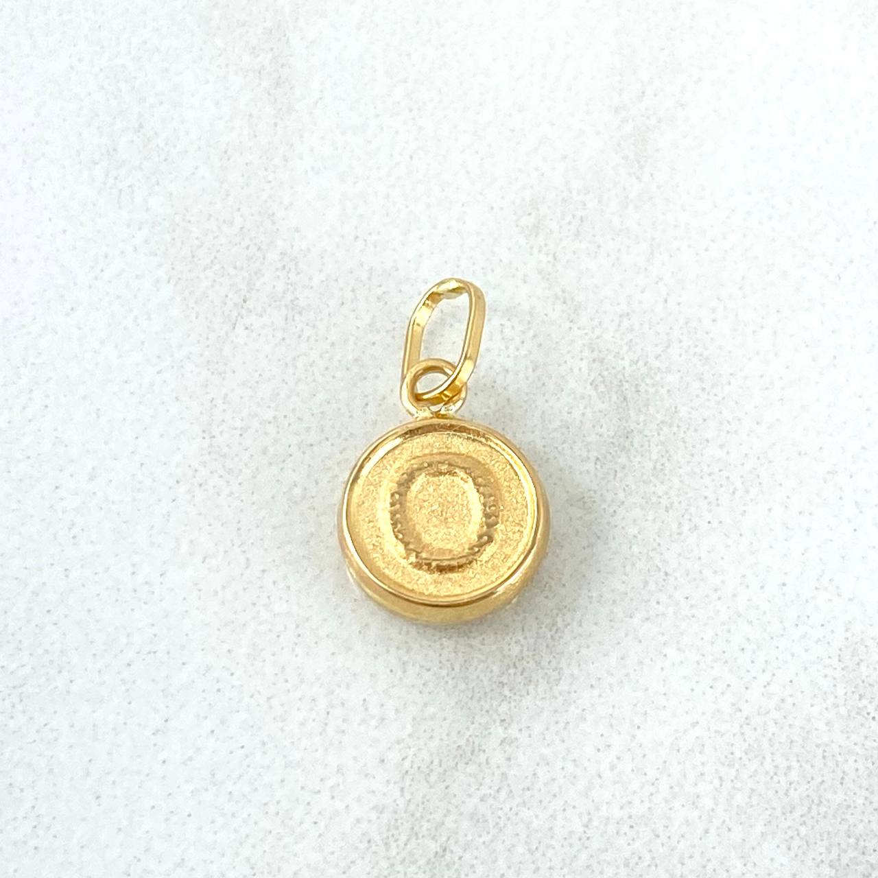 Dije Letra O 0.35gr / 1.5cm / Doble Faz Oro Amarillo Dije Letra O 0.35gr / 1.5cm / Doble Faz Oro Amarillo