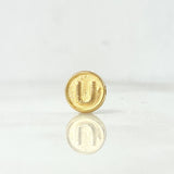 Herraje Letra U 0.25gr / 0.8cm / Doble Faz Oro Amarillo Herraje Letra U 0.25gr / 0.8cm / Doble Faz Oro Amarillo