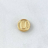 Herraje Letra U 0.25gr / 0.8cm / Doble Faz Oro Amarillo Herraje Letra U 0.25gr / 0.8cm / Doble Faz Oro Amarillo