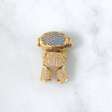 Dije Astronauta Articulado 10gr / 2.5cm / Circones Blancos Celestes Oro Amarillo Dije Astronauta Articulado 10gr / 2.5cm / Circones Blancos Celestes Oro Amarillo