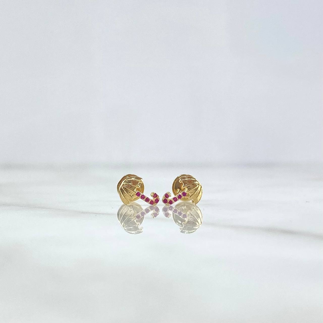 Topos Sombrilla 0.9gr / 0.8cm / Circones Fucsias Oro Amarillo Topos Sombrilla 0.9gr / 0.8cm / Circones Fucsias Oro Amarillo