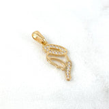 Dije Virgen María Silueta 1.25gr / 2.4cm / Circones Blancos Oro Amarillo Dije Virgen María Silueta 1.25gr / 2.4cm / Circones Blancos Oro Amarillo