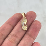 Dije Virgen Maria Silueta 1.8gr / 2.5cm / Circones Blancos Oro Amarillo Dije Virgen Maria Silueta 1.8gr / 2.5cm / Circones Blancos Oro Amarillo