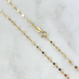 Cadena Flor Espejo 0.95gr / 45cm / Oro Amarillo +3 18K © Cadena Flor Espejo 0.95gr / 45cm / Oro Amarillo +3 18K ©