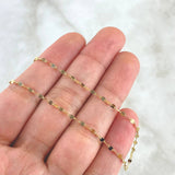 Cadena Flor Espejo 0.95gr / 45cm / Oro Amarillo +3 18K © Cadena Flor Espejo 0.95gr / 45cm / Oro Amarillo +3 18K ©