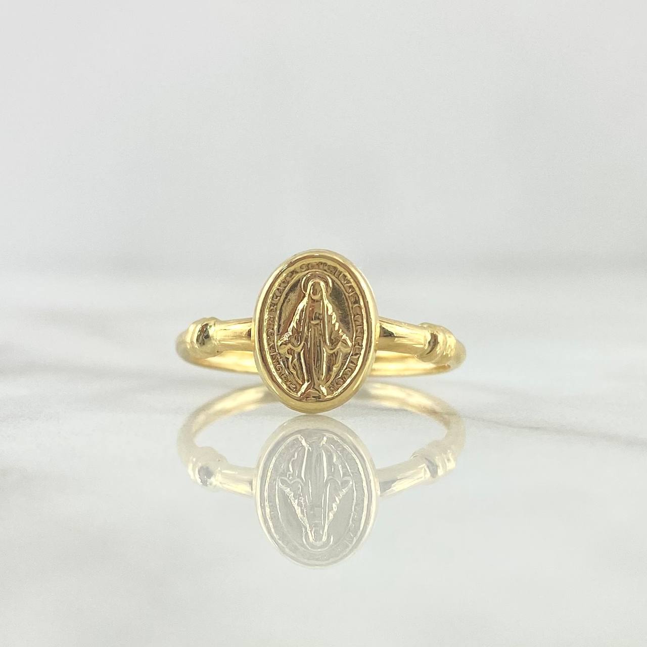 Anillo Virgen Milagrosa 1,2gr, Talla T5 3/4 18K Oro Nacional