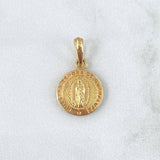Dije Medalla Virgen Guadalupe 1.55gr / 2cm / Texturizado Oro Amarillo 18K Dije Medalla Virgen Guadalupe 1.55gr / 2cm / Texturizado Oro Amarillo 18K