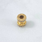 Herraje Rústico Carrete 2.25gr / 0.9cm / Circones Blancos Oro Amarillo 18K Herraje Rústico Carrete 2.25gr / 0.9cm / Circones Blancos Oro Amarillo 18K