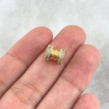 Herraje Rústico Carrete 2.25gr / 0.9cm / Circones Blancos Oro Amarillo 18K Herraje Rústico Carrete 2.25gr / 0.9cm / Circones Blancos Oro Amarillo 18K