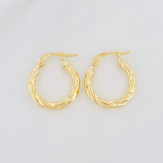 Candongas Kari 1.2g / 1.6cm Oro Amarillo 18K