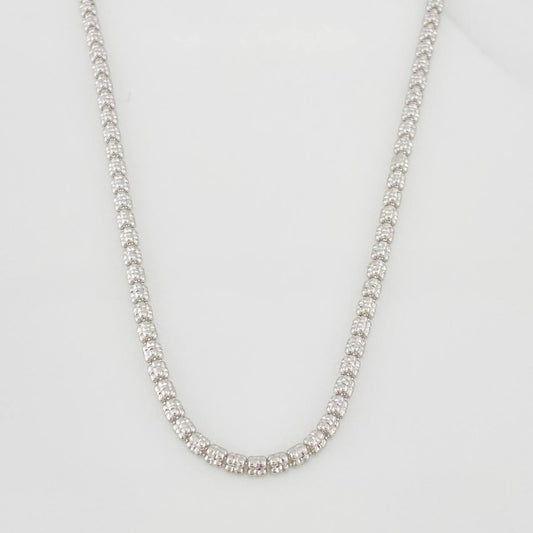 Cadena Ice 12.25g / 60cm / 2.25mm Oro Blanco 18K