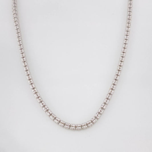 Cadena Ice 15.9g / 60cm / 2.23mm Oro Blanco 18K