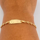 Pulso Bebé GC Placa Ocatagonal Curva  1.8gr / 14cm-15cm / 3.33mm Oro Amarillo 18K & Pulso Bebé GC Placa Ocatagonal Curva  1.8gr / 14cm-15cm / 3.33mm Oro Amarillo 18K &