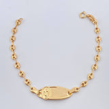 Pulso Bebé GC Placa Ocatagonal Curva  1.8gr / 14cm-15cm / 3.33mm Oro Amarillo 18K & Pulso Bebé GC Placa Ocatagonal Curva  1.8gr / 14cm-15cm / 3.33mm Oro Amarillo 18K &