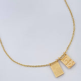 Cadena Aro Seguido Escapulario 4.25gr / 46cm / 1mm Oro Amarillo 18K & Cadena Aro Seguido Escapulario 4.25gr / 46cm / 1mm Oro Amarillo 18K &