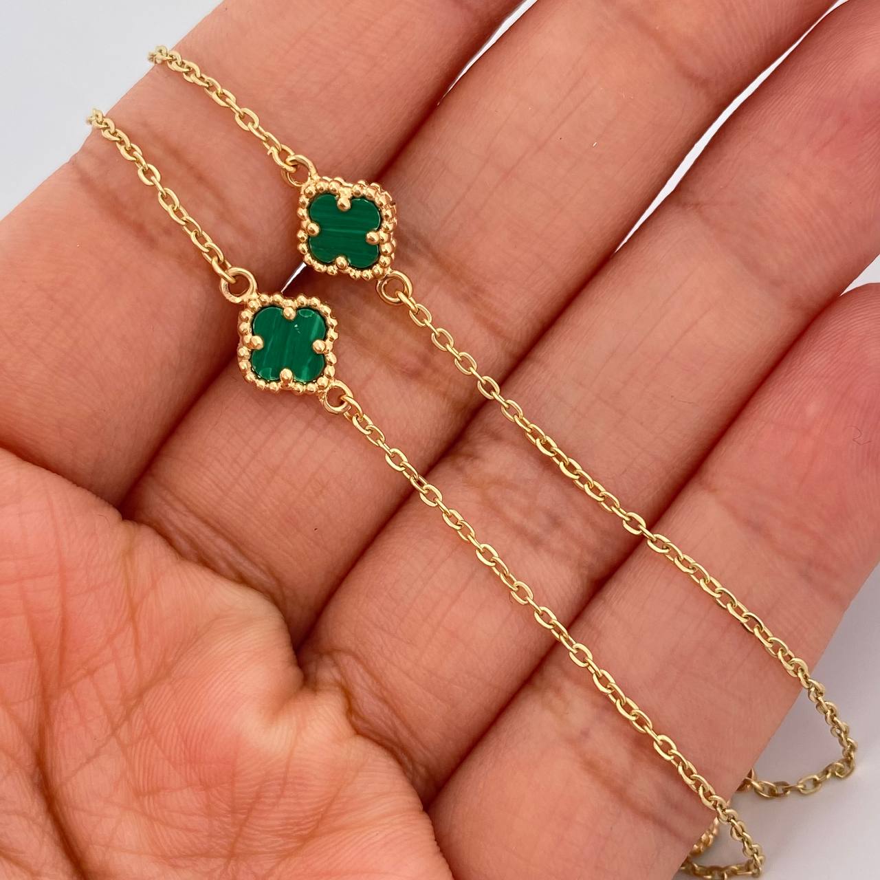 Cadena Aro Seguido Trebol 4.45gr / 46.2cm / 1.2mm Oro Amarillo Nac.Esp. 18K & Cadena Aro Seguido Trebol 4.45gr / 46.2cm / 1.2mm Oro Amarillo Nac.Esp. 18K &