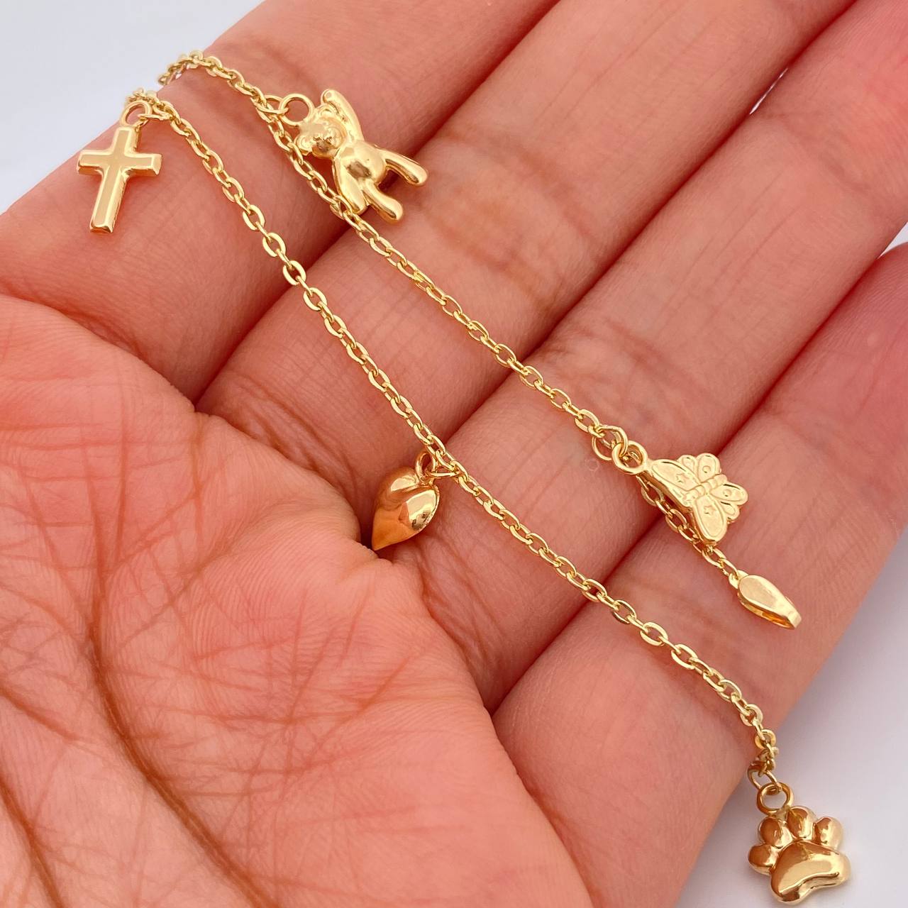 Tobillera Aro Seguido 3.5gr / 25.7cm / 1.2mm Oro Amarillo 18K & Tobillera Aro Seguido 3.5gr / 25.7cm / 1.2mm Oro Amarillo 18K &