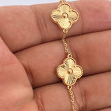 Pulso Trebol Aro Seguido 6.45gr / 17.4cm-19cm / 1.45mm Oro Amarillo 18K % Pulso Trebol Aro Seguido 6.45gr / 17.4cm-19cm / 1.45mm Oro Amarillo 18K %