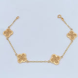 Pulso Trebol Cajon 3.7gr / 19.2cm / 1.7mm Oro Amarillo 18K % Pulso Trebol Cajon 3.7gr / 19.2cm / 1.7mm Oro Amarillo 18K %